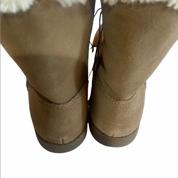NWT Universal Thread Faux Suede Faux Fur Lined Slip On Boots Tan Womens Size 7 - Picture 7 of 12